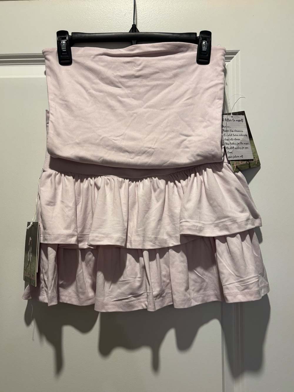 Pink Matching Set - Tube Top and Skirt